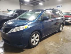 Toyota Sienna le salvage cars for sale: 2012 Toyota Sienna LE