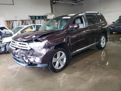 Toyota Highlander salvage cars for sale: 2013 Toyota Highlander Limited