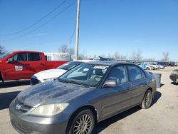 Honda Civic salvage cars for sale: 2005 Honda Civic EX