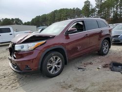 Toyota Highlander salvage cars for sale: 2014 Toyota Highlander XLE