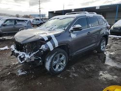 Toyota Highlander salvage cars for sale: 2016 Toyota Highlander Hybrid Limited