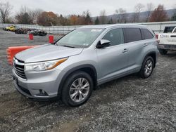 Vehiculos salvage en venta de Copart Grantville, PA: 2015 Toyota Highlander XLE