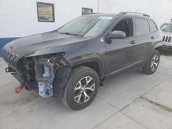 Jeep salvage cars for sale: 2015 Jeep Cherokee Trailhawk