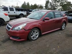 Subaru Legacy Vehiculos salvage en venta: 2013 Subaru Legacy 2.5I Premium