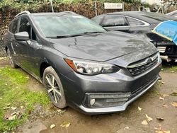 Subaru Impreza salvage cars for sale: 2022 Subaru Impreza Premium