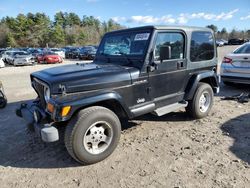 Jeep salvage cars for sale: 2002 Jeep Wrangler / TJ Sahara