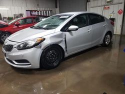 KIA Forte salvage cars for sale: 2016 KIA Forte LX