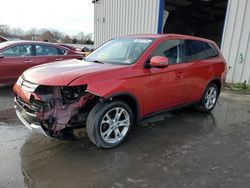 Salvage cars for sale from Copart Glassboro, NJ: 2015 Mitsubishi Outlander SE