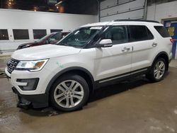 Ford Explorer salvage cars for sale: 2017 Ford Explorer Limited