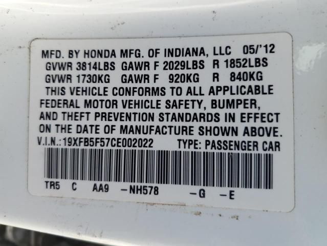 2012 Honda Civic Natural GAS