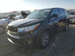 Toyota Highlander salvage cars for sale: 2016 Toyota Highlander LE