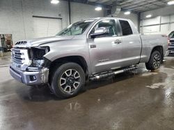 Toyota Tundra salvage cars for sale: 2018 Toyota Tundra Double Cab Limited