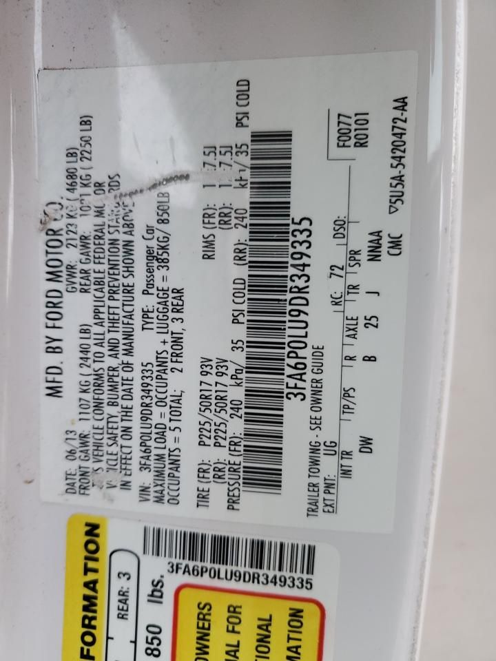 2013 Ford Fusion se Hybrid