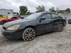 Honda Accord salvage cars for sale: 2006 Honda Accord EX