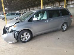 Toyota Sienna le salvage cars for sale: 2011 Toyota Sienna LE