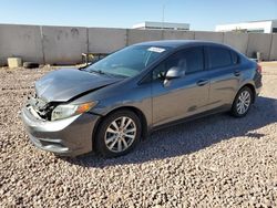 Honda salvage cars for sale: 2012 Honda Civic EXL