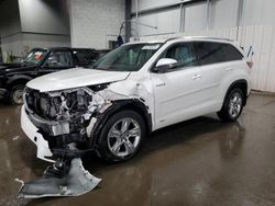 Toyota Highlander Vehiculos salvage en venta: 2016 Toyota Highlander Hybrid Limited