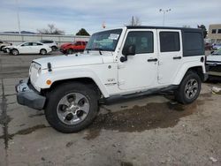 Salvage cars for sale from Copart Littleton, CO: 2018 Jeep Wrangler Unlimited Sahara