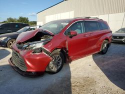 Toyota Sienna xle salvage cars for sale: 2021 Toyota Sienna XLE