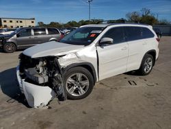 Toyota Highlander salvage cars for sale: 2017 Toyota Highlander Limited