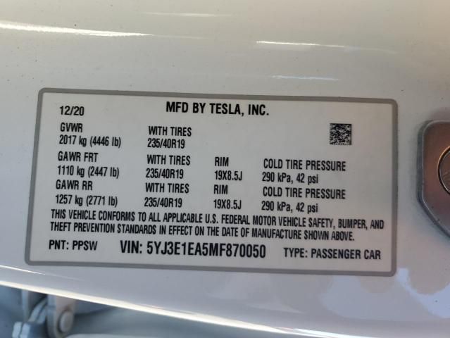 2021 Tesla Model 3