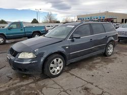 Volkswagen Passat salvage cars for sale: 2003 Volkswagen Passat GLX 4MOTION