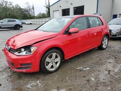 Volkswagen Golf salvage cars for sale: 2017 Volkswagen Golf S