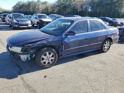 Honda Accord salvage cars for sale: 2002 Honda Accord EX