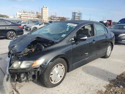 Honda Civic salvage cars for sale: 2009 Honda Civic Hybrid