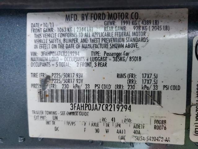 2012 Ford Fusion SEL