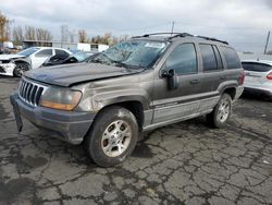 Jeep salvage cars for sale: 1999 Jeep Grand Cherokee Laredo