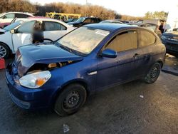 Hyundai Accent salvage cars for sale: 2010 Hyundai Accent Blue