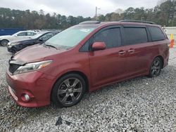 Toyota Sienna salvage cars for sale: 2017 Toyota Sienna SE