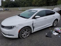 Chrysler 200 salvage cars for sale: 2015 Chrysler 200 Limited