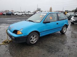 GEO salvage cars for sale: 1992 GEO Metro Base