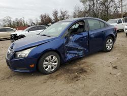 Chevrolet salvage cars for sale: 2013 Chevrolet Cruze LS