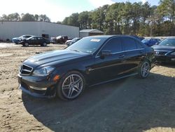 Mercedes-Benz c-Class salvage cars for sale: 2013 Mercedes-Benz C 63 AMG