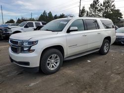 Chevrolet Suburban salvage cars for sale: 2015 Chevrolet Suburban C1500 LT