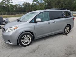 Toyota Sienna xle salvage cars for sale: 2017 Toyota Sienna XLE