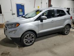 Ford Ecosport salvage cars for sale: 2020 Ford Ecosport Titanium