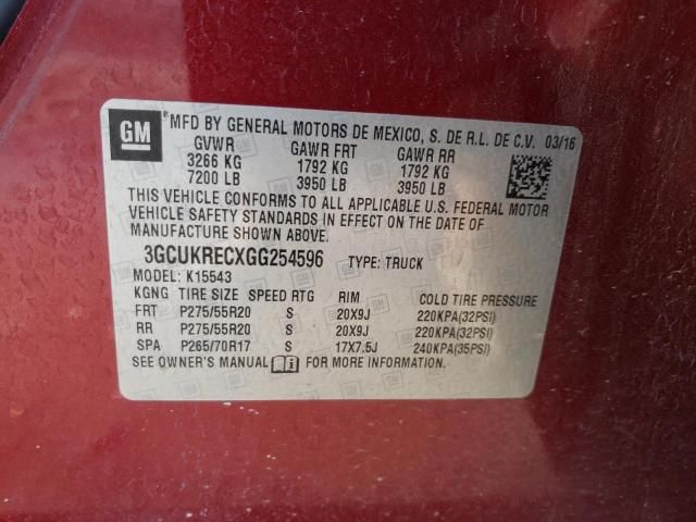 2016 Chevrolet Silverado K1500 LT