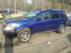 Chevrolet salvage cars for sale: 2007 Chevrolet Equinox LT