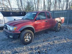 Toyota salvage cars for sale: 2001 Toyota Tacoma Xtracab