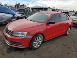 Volkswagen Jetta salvage cars for sale: 2015 Volkswagen Jetta SE