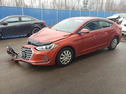 Hyundai Elantra salvage cars for sale: 2017 Hyundai Elantra SE