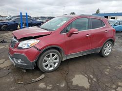 Salvage cars for sale from Copart Woodhaven, MI: 2015 Buick Encore Premium