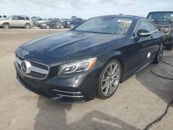 Mercedes-Benz s-Class salvage cars for sale: 2019 Mercedes-Benz S 560 4matic