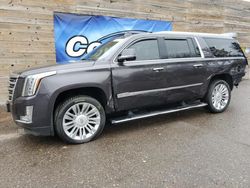 Cadillac Escalade Vehiculos salvage en venta: 2015 Cadillac Escalade ESV Platinum