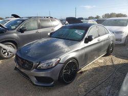 Mercedes-Benz c-Class salvage cars for sale: 2018 Mercedes-Benz C 43 4matic AMG