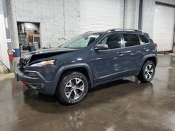 Jeep salvage cars for sale: 2017 Jeep Cherokee Trailhawk